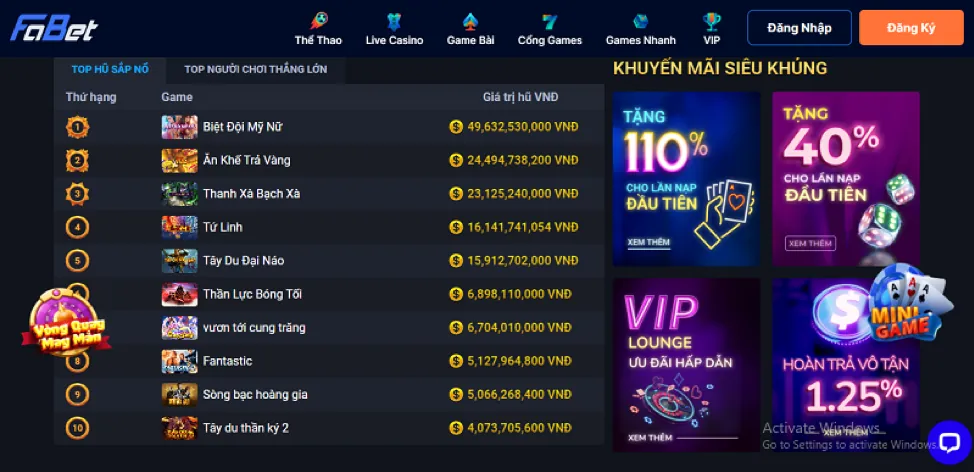 Minh họa các tính năng bảo mật của Betvn Win